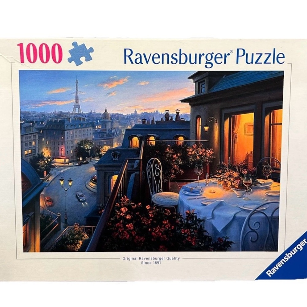 Ravensburger Paris Balcony 1000 Piece Puzzle Complete